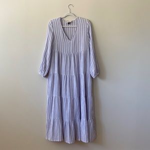 Maxi Dress, Lilac Striped